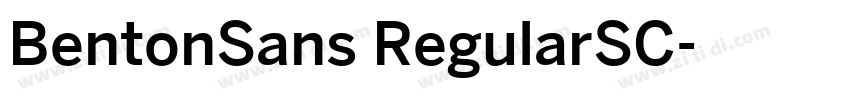 BentonSans RegularSC字体转换